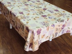 Mantel antimanchas - Modelo RAMO LAVANDA - Crema