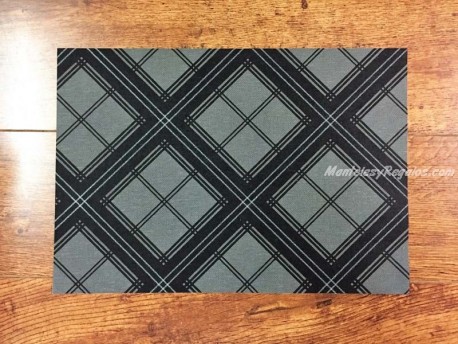 Mantel individual DAY DRAP modelo TARTÁN gris