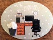 Placa de puerta para Despacho con silla negra (con texto DESPATX)