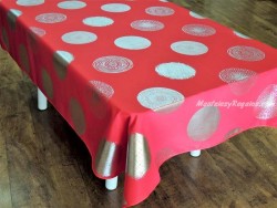 Mantel Antimanchas - Modelo PLATA color rojo