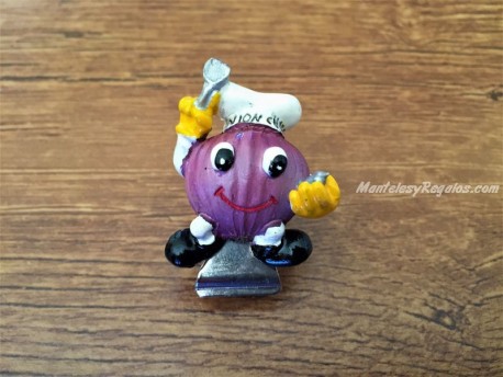 Imán de nevera con clip modelo CEBOLLA