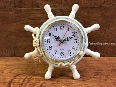 Reloj de mesa marinero modelo TIMÓN 22 cm.