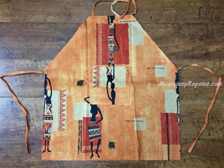 Delantal antimanchas ÁFRICA 02 naranja