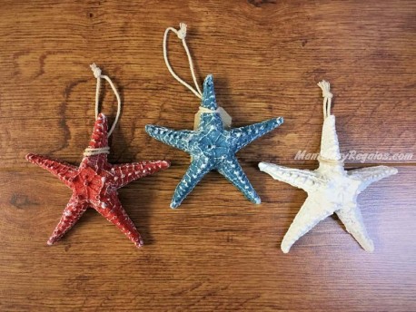 Estrella de mar de resina - 13 cm. (3 colores diferentes para elegir)