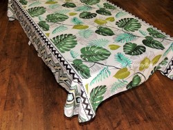 Mantel Antimanchas de poliéster PALMERAS VERDES