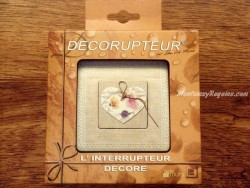 Interruptor eléctrico - Modelo COEUR DE PÉTALES