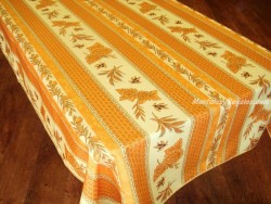 Mantel Antimanchas de Poliéster - Modelo GIRASOL ABEJA - Amarillo