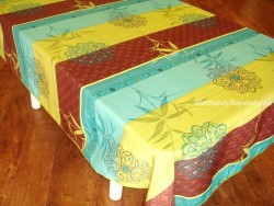 Mantel Antimanchas de Poliéster - Modelo ROSE DES SABLES - Verde