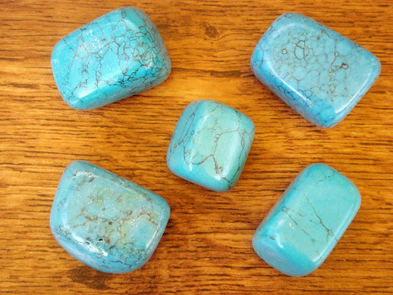 Piedras pulidas de Turquesa