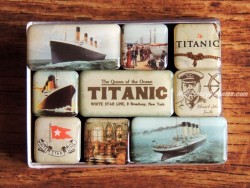 Caja de 9 imanes modelo TITANIC de Nostalgic-Art