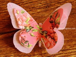 Mariposa decorativa con clip - Modelo PÉCHÉ MIGNON