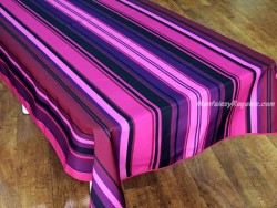 Mantel Antimanchas Poliéster - Modelo RAYAS - Rosa