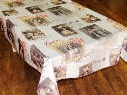 Mantel Antimanchas de Poliéster - Modelo POSTCARD RETRO