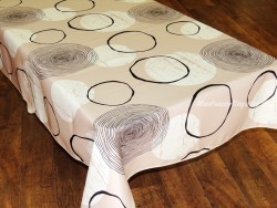 Mantel Antimanchas de Poliéster - Modelo ESPIRAL - Marrón