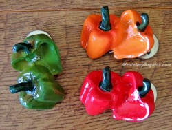 Imanes de nevera con clip - Modelo PIMIENTOS (3 colores para elegir)