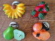 Imanes de nevera con clip - Modelo FRUTAS (4 frutas diferentes para elegir)