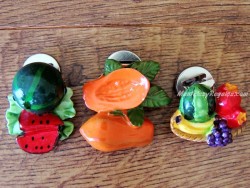Imanes nevera con clip - Modelo FRUTAS VARIADAS (3 opciones para elegir)