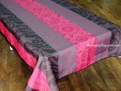 Mantel Antimanchas de Poliéster - Modelo ROSACE - Fucsia