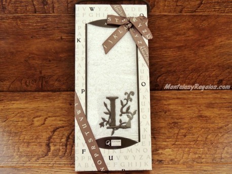 Toalla de Invitados 100% algodón letra L