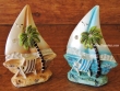Barcas decorativas de resina - 11 cm. (2 colores para elegir)