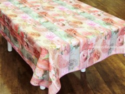 Mantel Antimanchas - Modelo FLORES ROSAS