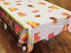 Mantel Antimanchas - Modelo MACARRONES Y TOPOS