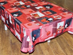 Mantel antimanchas modelo CEREZA CORAZÓN - Rojo