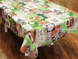 Mantel Antimanchas - Modelo PIEDRAS ZEN - Verde