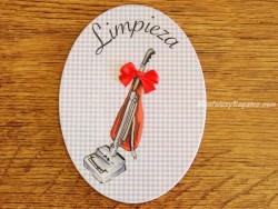 Placa para puerta con aspiradora