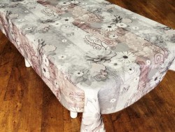 Mantel Antimanchas - Modelo MARGARITAS - Gris