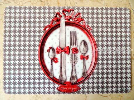 Mantel individual PVC - Modelo DÎNER DE GALA