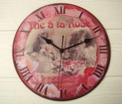 Reloj de cocina decorado